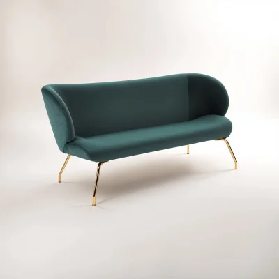 The Range Kolding 2 Seat Green Sofa - Green