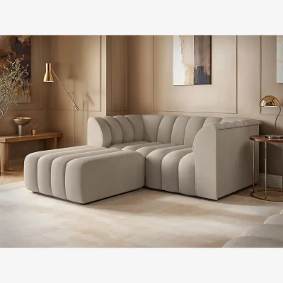 The Range Halle 2 Seater Sofa with Footstool - Beige