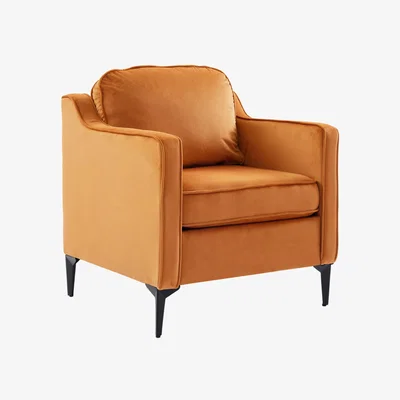 The Range Comfy Single Sofa Armchair - Orange