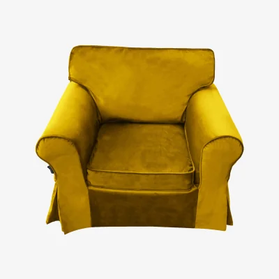 The Range Ektorp Velvet Sofa Cover - Tumeric / 73cm / 90cm
