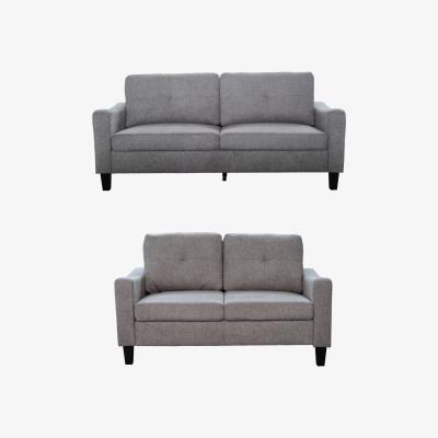The Range Berkley Linen 3 Plus 2 Sofa Set - Grey
