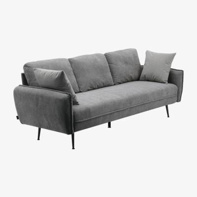 The Range Fabric 3 Seater Sofa with Pillows - Dark Grey