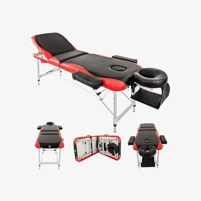 The Range Massage Table Couch Bed Aluminium Tattoo Spa - Red