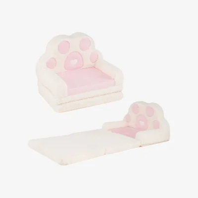 The Range 2 in 1 Convertible Kids Sofa to Lounger - Pink