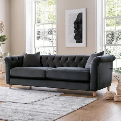 The Range The Kingston Large Sofa  - Midnight Blue
