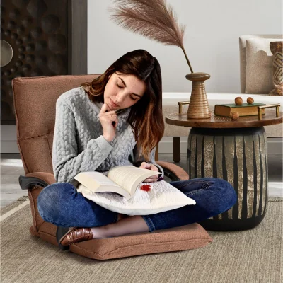 The Range Floor Sofa Chair - Brown