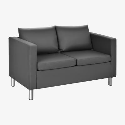 The Range Costway PU Leather Sofa Couch-Grey - Grey
