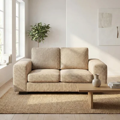 The Range Boston 2 Seater Sofa Basket Weave - Orange