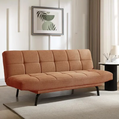 The Range Celosia Sofa Bed - Burnt Orange Linen