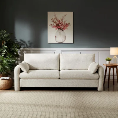 The Range Shorewood 3 Seat Fabric Sofa - Beige
