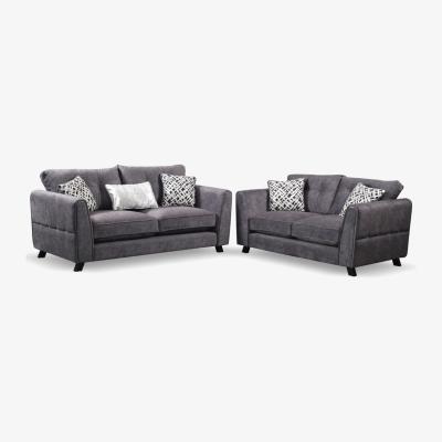 The Range Bella 3 and 2 Sofa Set - Grey