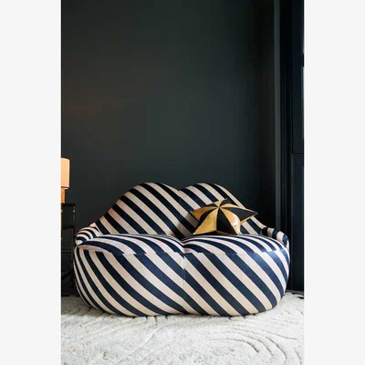 Rockett St George Stripe Lips Sofa