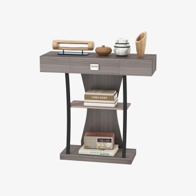 The Range T-Shaped Narrow Sofa Table - Grey