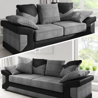 The Range Toledo 2 & 3 Jumbo Cord Sofa Set  - Grey / 5