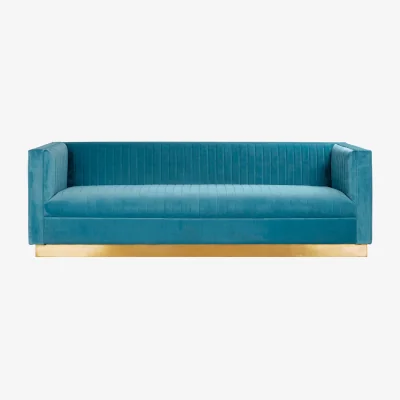 The Range Opal 3 Seat Light Blue Sofa - Blue