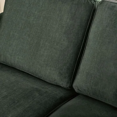 The Range Logan Fabric 2 Seater Sofa - Green