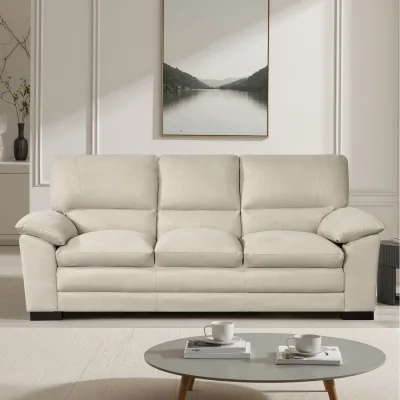 The Range Ramona soft fabric 3 seat sofa - Oat