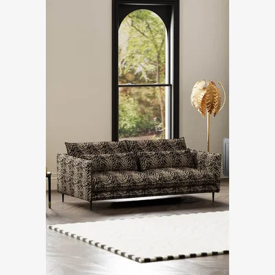 Rockett St George The Lola 4 Seater Sofa in Tiger Print Velvet