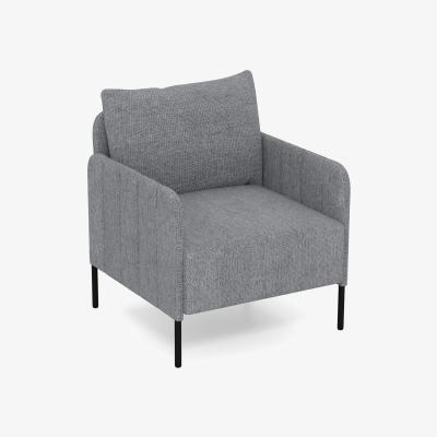 The Range Chenille Single Seat Sofa Accent Chair  - Grey