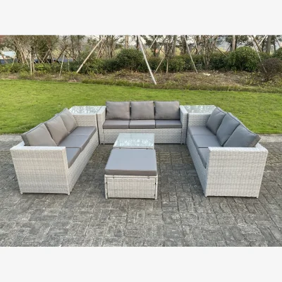 The Range Rattan 10 Seater Lounge Sofa Set
