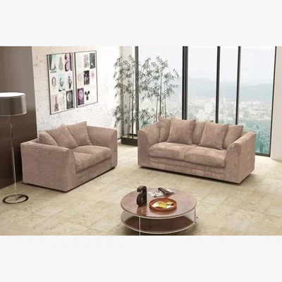 The Range Daly 3 and 2 Seater Sofa Set - Coffee
