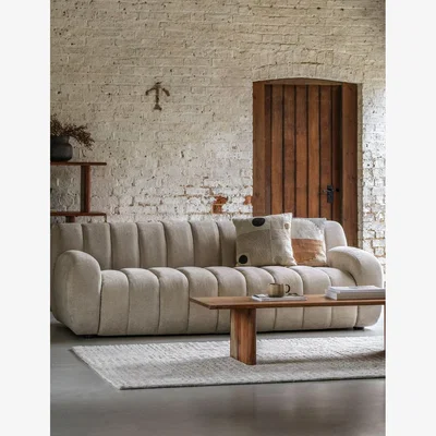 Rose & Grey Grace 3 Seater Sofa in Cream