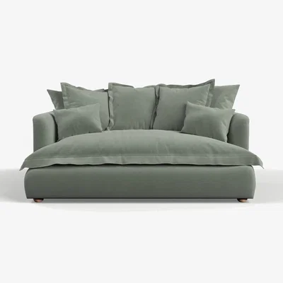 Rose & Grey Penny 2 Seater Sofa  in Duck Egg Velvet