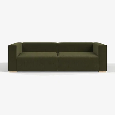 Rose & Grey Chorlton Sofa 3 Seater Moss Green Cord