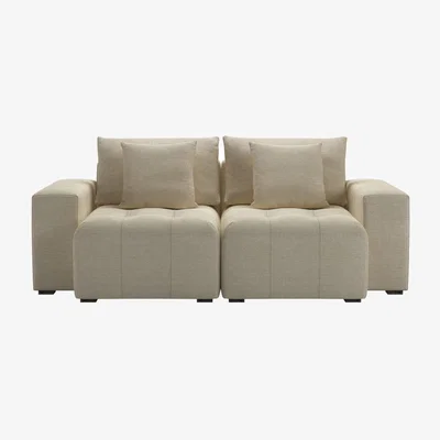 Sofa.com Romy Double sided Sofa in Dark Moss Antique Leather