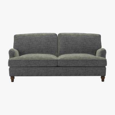 Sofa.com Bluebell 3 Seat Sofa bed in Liquorice Baylee Multi-Tone Viscose Linen