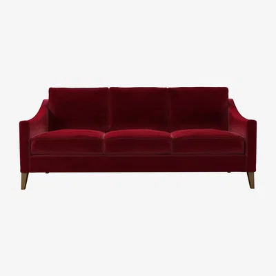Sofa.com Iggy 3 Seat Sofa in Malbec Cotton Matt Velvet