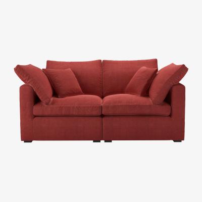 Sofa.com Long Island Slim 2 Seat Sofa in Indian Summer Easy Cotton