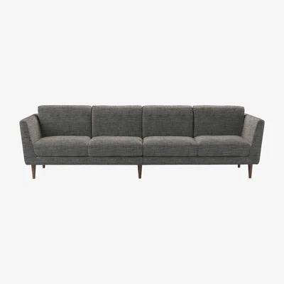Sofa.com Holly 4 Seat Sofa in Liquorice Baylee Multi-Tone Viscose Linen