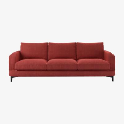 Sofa.com Boston Curved Arm 4 Seat Sofa in Indian Summer Easy Cotton