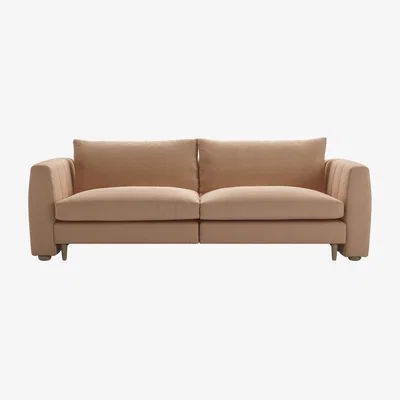 Sofa.com Tiffany 2.5 Seat Sofa in Rosewater Organic Smart Cotton