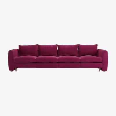 Sofa.com Tiffany Slim 4 Seat Sofa in Persian Rose Smart Velvet