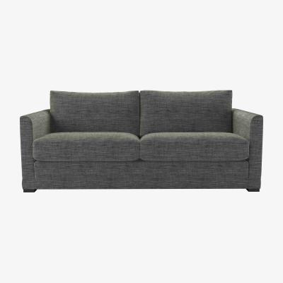 Sofa.com Aissa 3 Seat Sofa bed in Liquorice Baylee Multi-Tone Viscose Linen