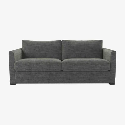 Sofa.com Aissa 3 Seat Sofa bed in Liquorice Baylee Multi-Tone Viscose Linen