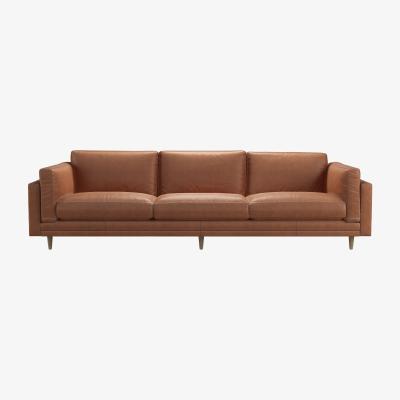 Sofa.com Marco 4 Seat Sofa in Cognac Grain Leather