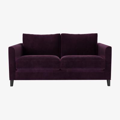 Sofa.com Izzy 2 Seat Sofa in Damson Smart Velvet