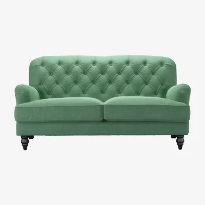 Sofa.com Snowdrop Button Back 2.5 Seat Sofa in Celadon Easy Cotton