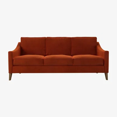 Sofa.com Iggy 3 Seat Sofa (breaks down) in Brick Aquaclean Clever Velvet