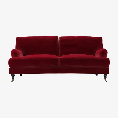 Sofa.com Bluebell 3 Seat Sofa (breaks down) in Malbec Cotton Matt Velvet