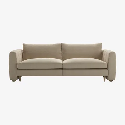 Sofa.com Tiffany 2.5 Seat Sofa in Pennine Stone Organic Smart Cotton