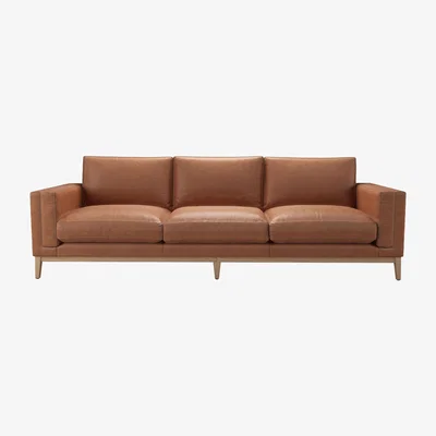 Sofa.com Costello 4 Seat Sofa in Cognac Grain Leather