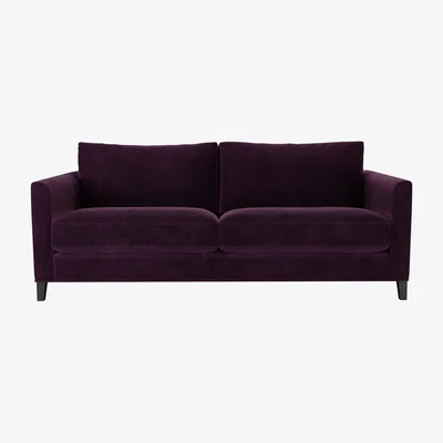 Sofa.com Izzy 3 Seat Sofa (breaks down) in Damson Smart Velvet
