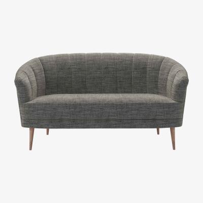 Sofa.com Harper 2 Seat Sofa in Liquorice Baylee Multi-Tone Viscose Linen
