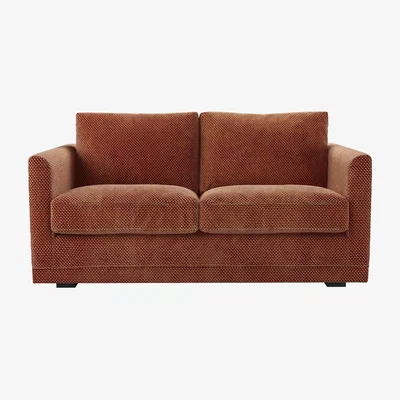 Sofa.com Aissa 2 Seat Sofa with removable cover in Pomegranate Bubble Velvet