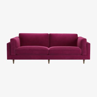 Sofa.com Marco 3 Seat Sofa in Persian Rose Smart Velvet