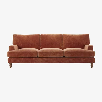 Sofa.com Isla 4 Seat Sofa in Pomegranate Bubble Velvet